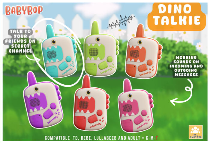 :bb: Dino Talkie - Blue