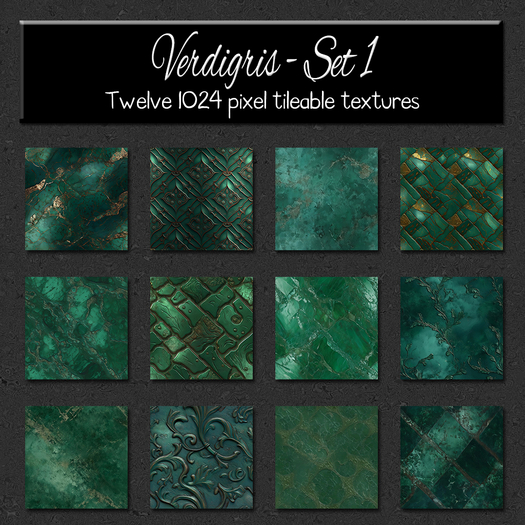 *Wallflowers* Verdigris - Set 1