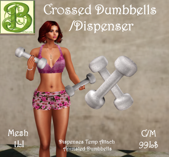 Crossed Dumbbells/ Dispenser, 1LI