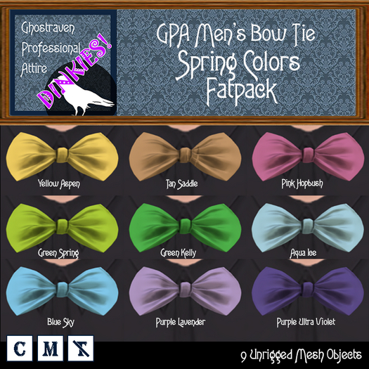 GPA Men's Bow Tie - Fatpack Spring Colors