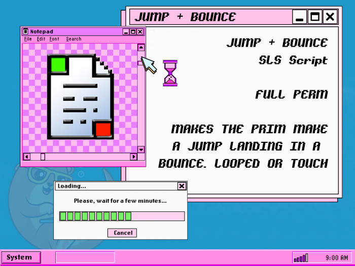 Jump + Bounce [Touch & Looped] Script (Full Perm)