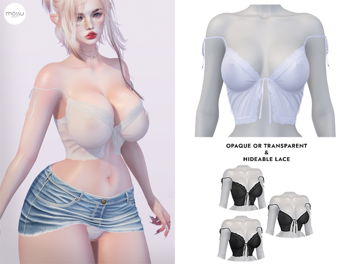 Mossu - Caroline Top - Cloud