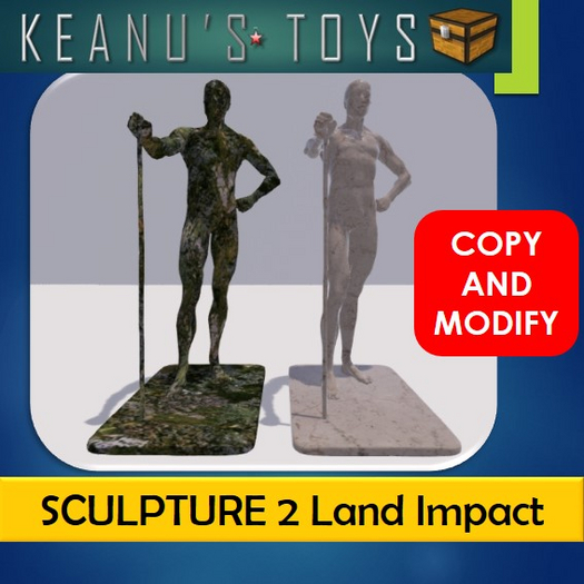 Male Sculpture with Staff