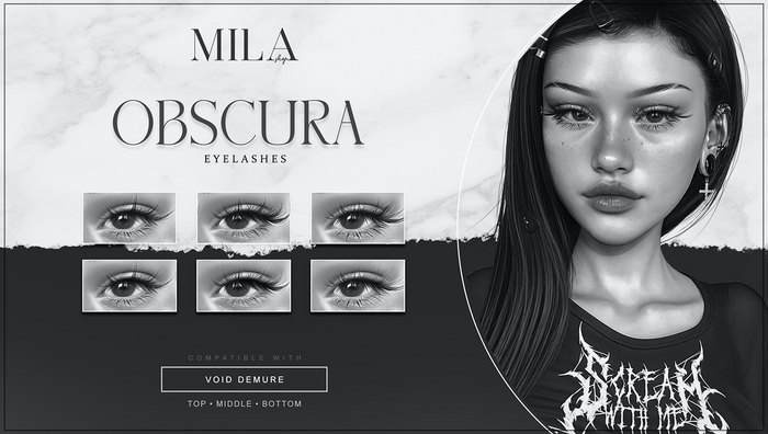 .MILA. Obscura Eyelashes [VOID Demure] DEMO