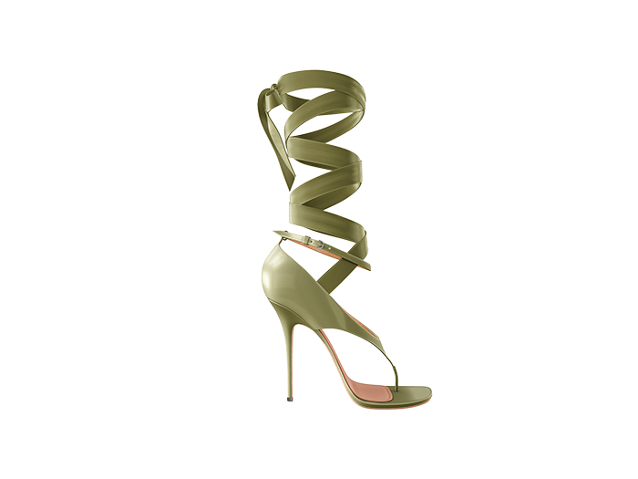 Maurer. Ferra Ribbon Heel Olive
