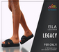 Second Life Marketplace - Isla Cross Puffy Slides Sandals *Leather ...