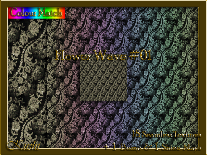 Flower Wave #01 Texture Pack
