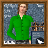 GPA Men's Shirt Casual BOM - Green Z