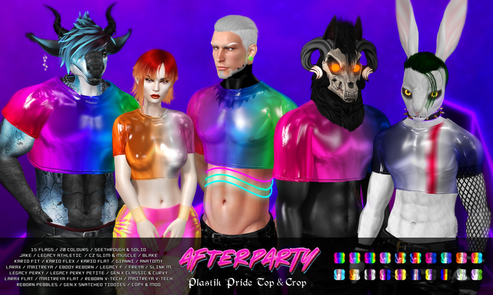 Afterparty - Plastik Pride Top & Crop [Demo]