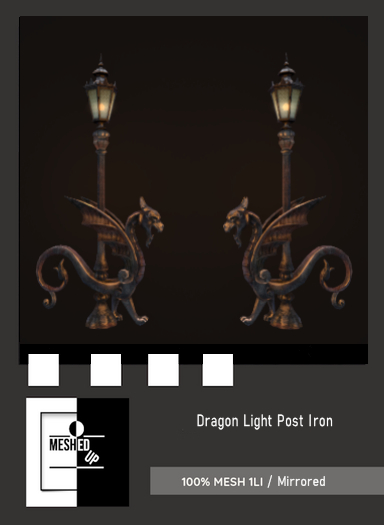 MeshedUp: Dragon Light Post Iron Pack