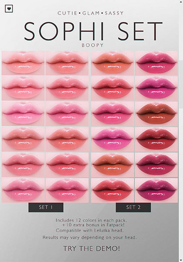[BOOPY] Sophi Lipstick (Fatpack)