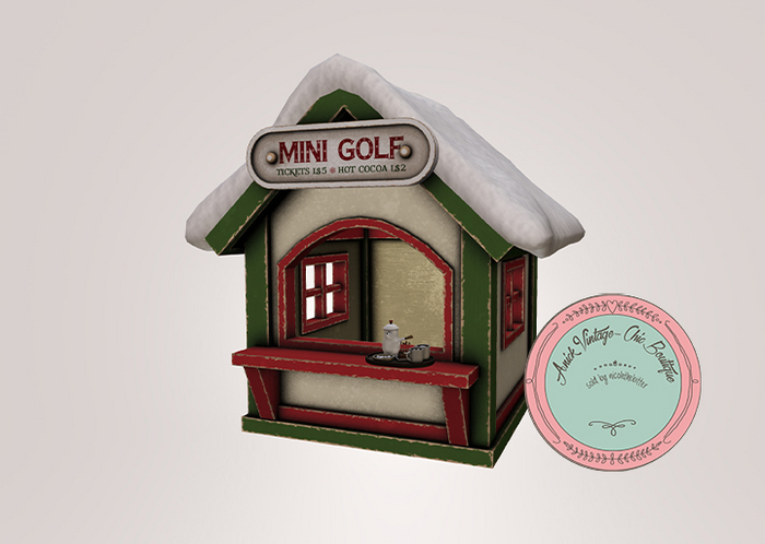 MadPea Holiday Mini Golf - Hot Chocolate Ticket Booth RARE