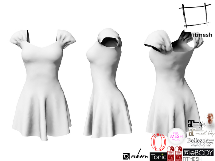 Full Perm Fairy Dress for Maitreya 5.3 LaraX, Slink Hourglass, Belleza, Ocacin, Ebody, Tonic, TMP, Legacy, Ebody Reborn