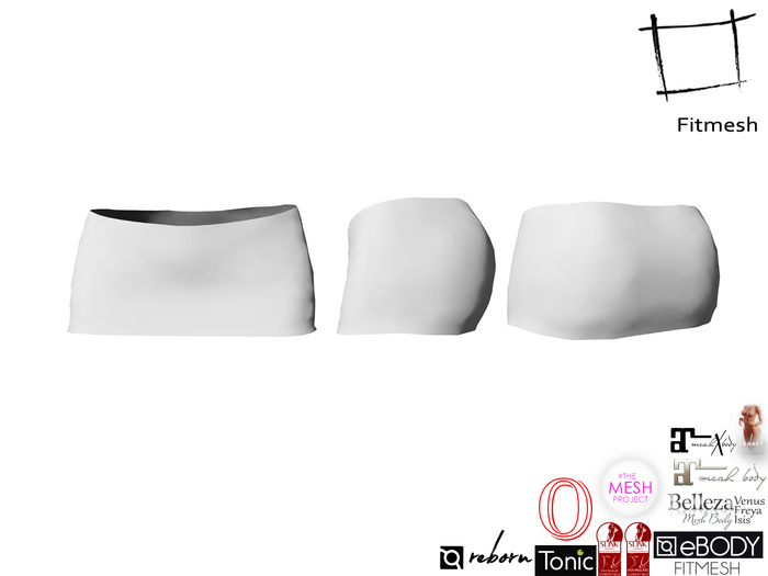 Full Perm Ladies Mini Skirt for Maitreya 5.3 LaraX, Slink Hourglass, Belleza, Ocacin, Ebody Reborn, Tonic, Legacy