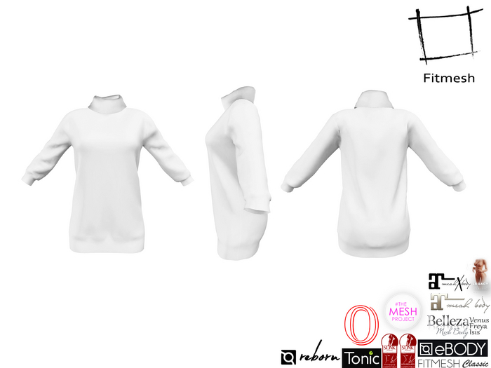 Full Perm Women's Roll Neck Long Sweater Maitreya 5.3 LaraX Slink Hourglass Belleza Ocacin Ebody Reborn Tonic Legacy