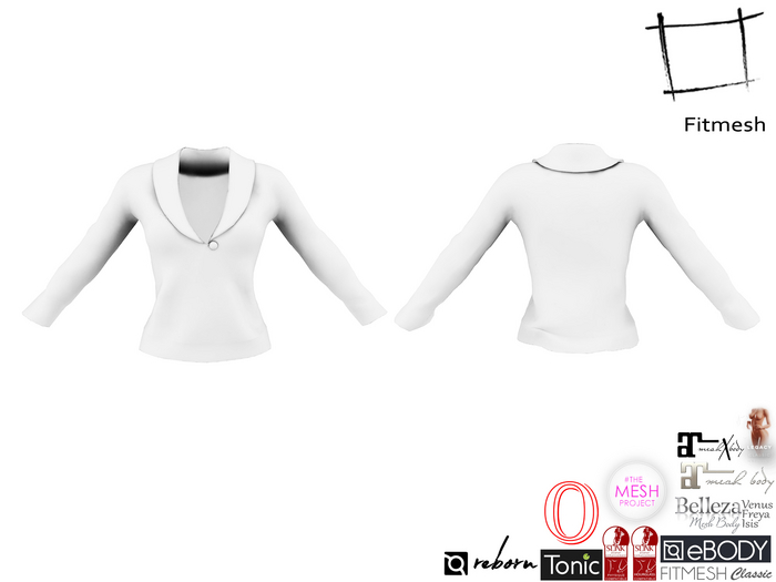 Full Perm Women's V Neck Sweater Maitreya 5.3 LaraX, Slink Hourglass, Belleza, Ocacin, Tonic, Ebody Reborn, TMP, Legacy