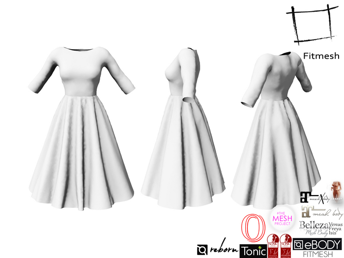 Full Perm Women's Classic Retro Dress Maitreya (5.3, LaraX), Slink Hourglass Belleza Ocacin Tonic Legacy Ebody Reborn