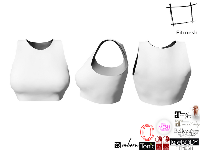 Full Perm Women's Crop Paper Top Maitreya 5.3 LaraX Slink Hourglass Belleza Freya Isis Venus Tonic Legacy Ebody Reborn
