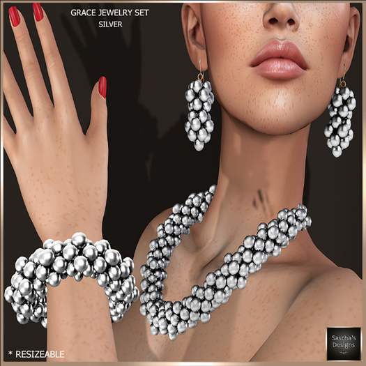 SAS - Grace Silver Jewelry Set 