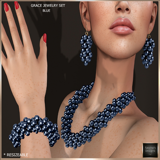 SAS - Grace Blue Jewelry Set 