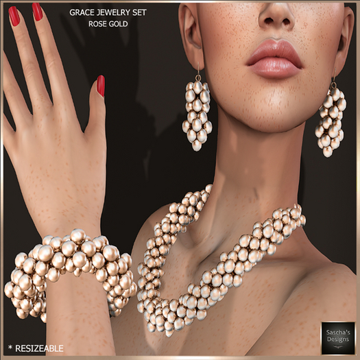 SAS - Grace RoseGold Jewelry Set