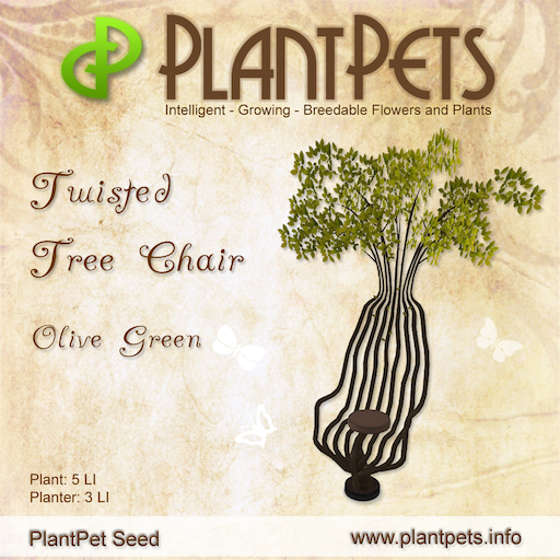 PlantPet Seed [Twisted Tree Chair *Olive Green*] Common