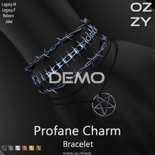 OZZY DEMO - Profane Charm Bracelet - FATPACK