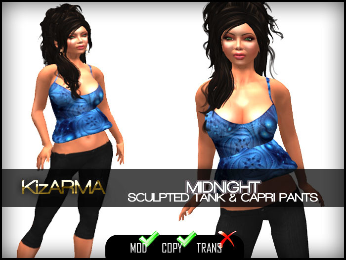 KizARMA Midnight Tank & Capri's