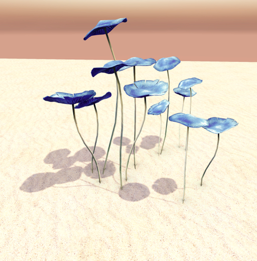 {anc} Tall  mushroom cluster Blue 6Li
