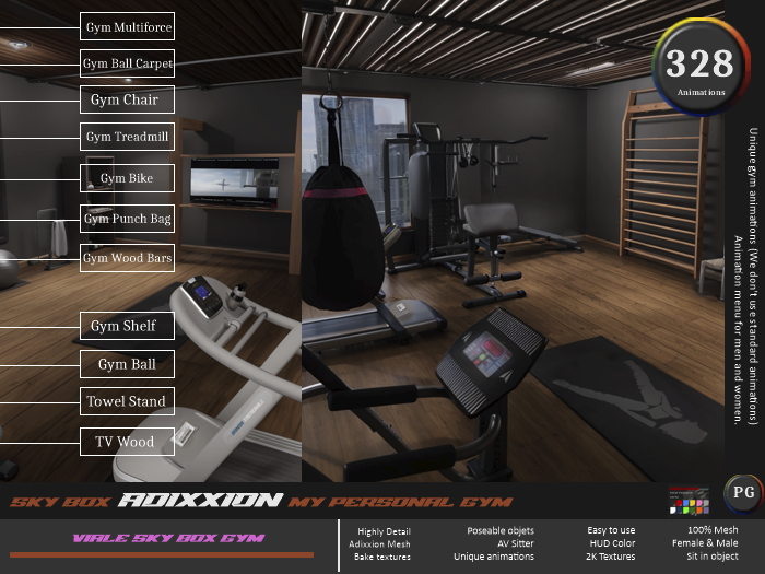 Gym Loft Viale Furniture PG SG