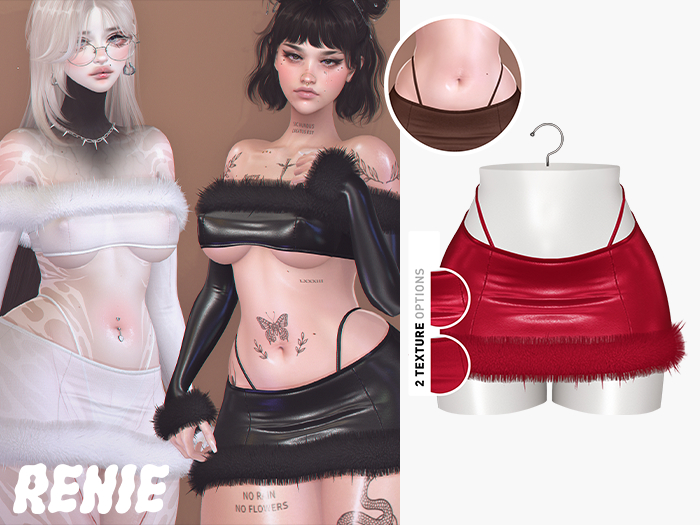 RENIE : REMI SKIRT - RUBY