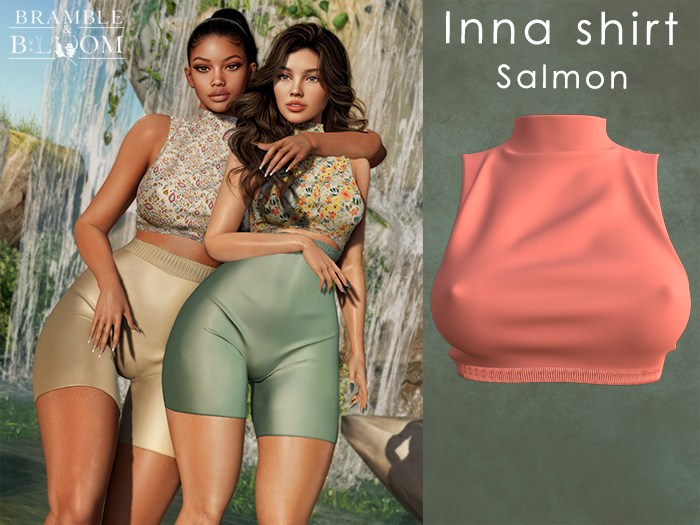 B&B: Inna top (salmon) 