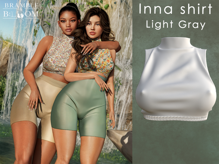 B&B: Inna top (light gray) 