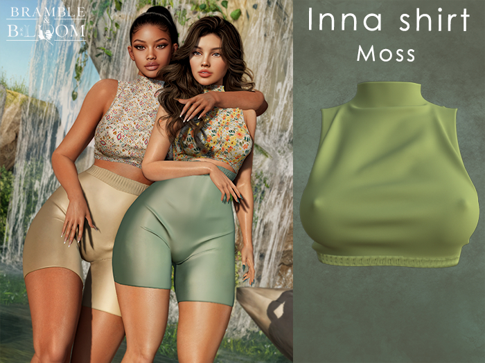 B&B: Inna top (moss green) 