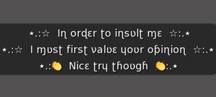 :: MG ::  In Order To Insult Me - Gesture (with Sound)