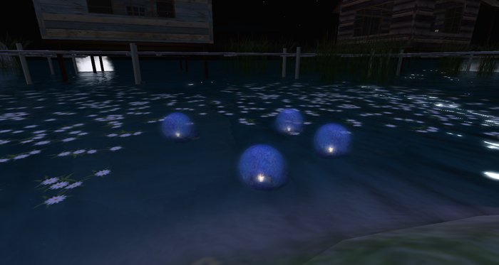 Floating spheres - multi color - boxed -
