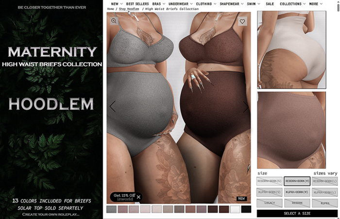 Hoodlem - Maternity Briefs Collection (Reborn+Kupra+BORK)