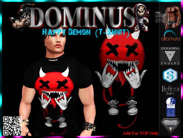 ~DOMINUS~Happy Demon  (T-Shirt) T (ADD)