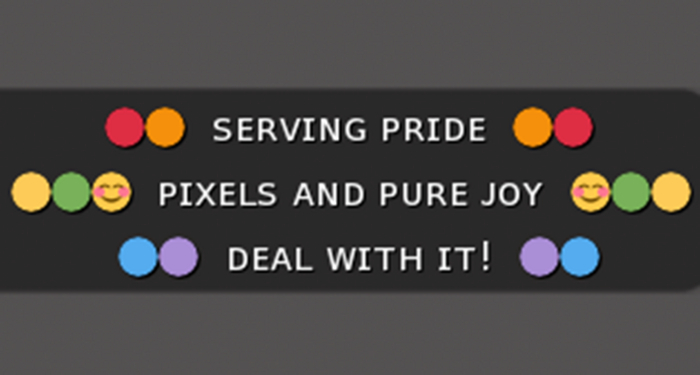 :: MG ::  Pride, Pixels & Pure Joy - Gesture (with Sound)