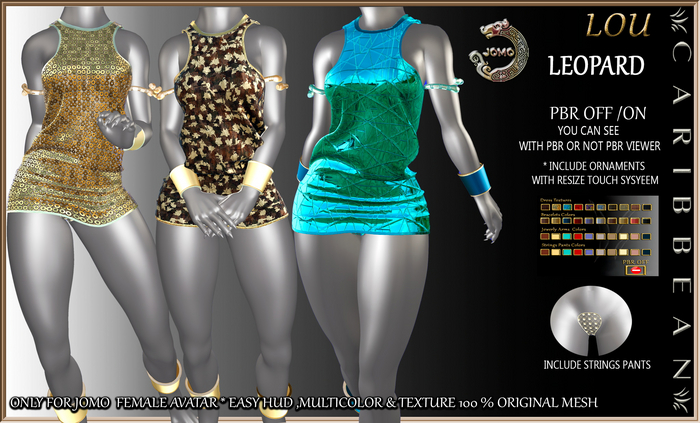 [CARIBBEAN] JOMO FURRY LOU LEOPARD