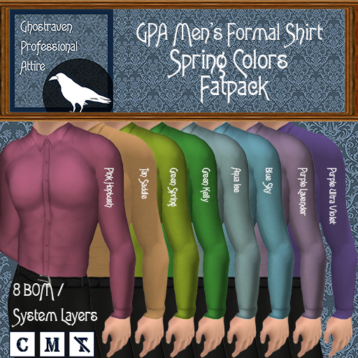 GPA Men's Shirt Formal BOM - Fatpack Spring Colors