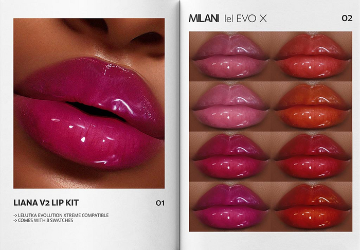 MILANI - "LIANA V2" LIP KIT / DEMO