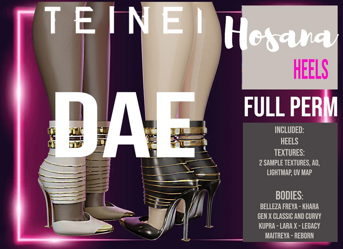TEINEI - Hosana Heels  DAE- FULL PERM