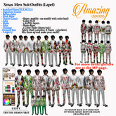 AmAzINg CrEaTiOnS Xmas Men Suit Outfits (Lapel)