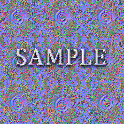 Zoy Texture [ Floral Lace Seamless ] 01 - Normal Map