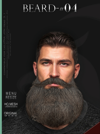 [//REBIRTH/]-BEARD_#04-Red