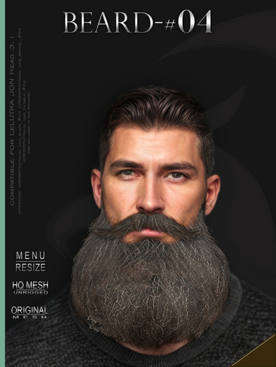 [//REBIRTH/]-BEARD_#04-Brown