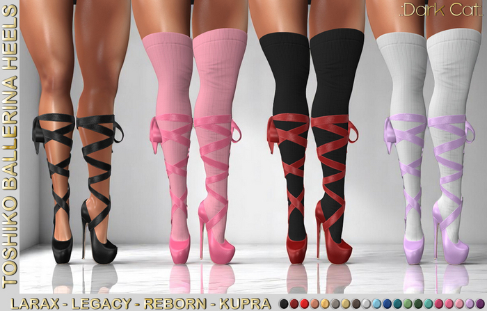 *.:Dark Cat:.*SS- TOSHIKO BALLERINA HEELS