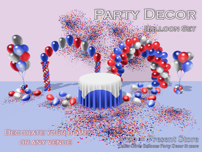 ::db:: 4th of JULY PARTY DECOR BALLOON SET #II (add)