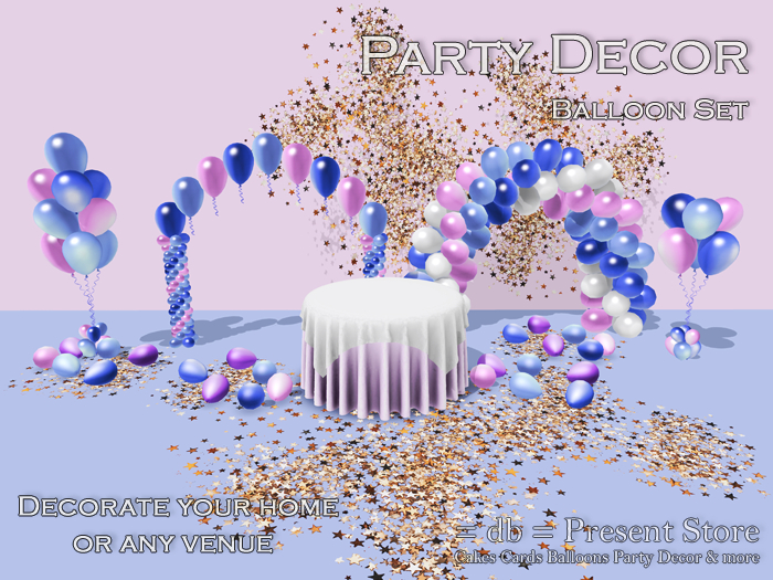 ::db:: PARTY DECOR BALLOON SET #V (add)